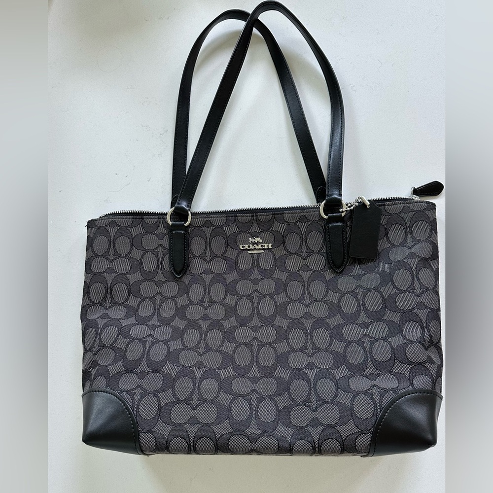 Coach Signature Jacquard Shoulder Bag